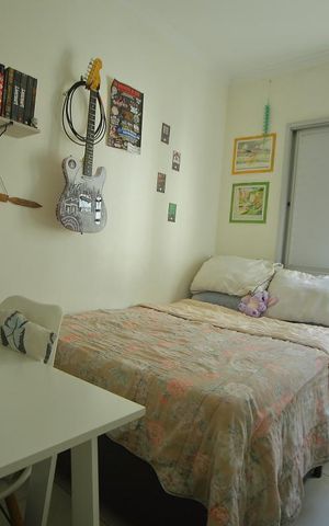 Apartamento à venda com 97m², 3 quartos e 2 vagasQuarto 2 