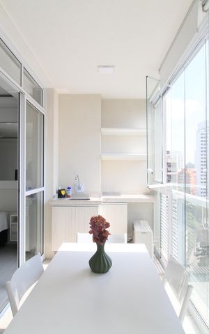 Studio para alugar com 35m², 1 quarto e 1 vagaVaranda