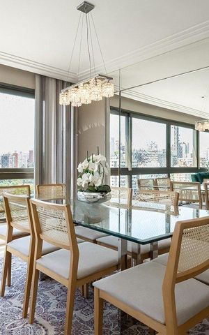 Apartamento para alugar com 153m², 3 quartos e 2 vagas Apartamento para alugar com 153m², 3 quartos e 2 vagasSala de Jantar