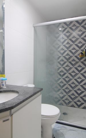 Apartamento para alugar com 62m², 2 quartos e 1 vagaBanheiro da suíte