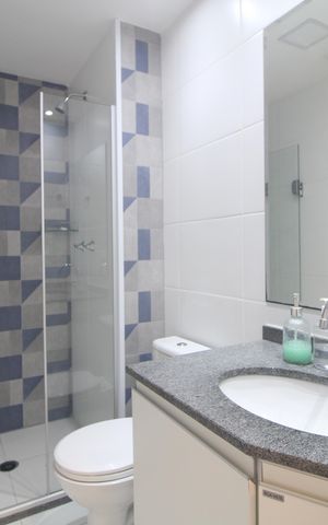 Apartamento para alugar com 62m², 2 quartos e 1 vagaBanheiro comum