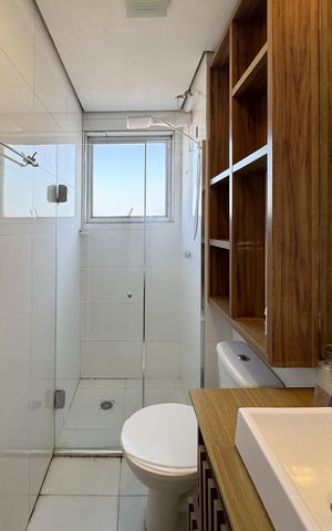 Apartamento à venda com 56m², 2 quartos e 1 vaga Apartamento à venda com 56m², 2 quartos e 1 vagaBanheiro Social
