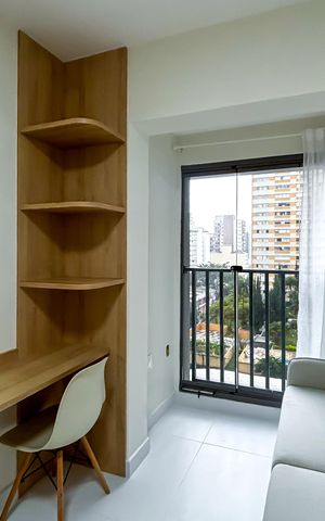Apartamento para alugar com 25m², 1 quarto e sem vaga