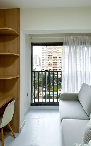 Apartamento para alugar com 25m², 1 quarto e sem vaga