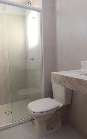 Studio para alugar com 36m², 1 quarto e 1 vaga Studio para alugar com 36m², 1 quarto e 1 vagaBanheiro