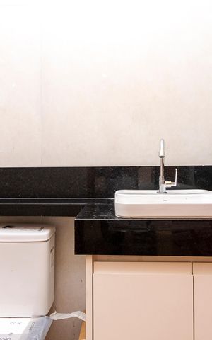Studio para alugar com 30m², 1 quarto e sem vaga Studio para alugar com 30m², 1 quarto e sem vagaBanheiro