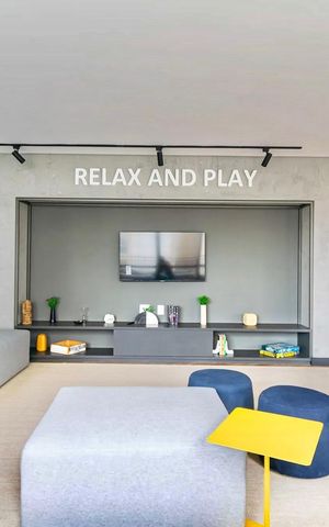 Apartamento para alugar com 29m², 1 quarto e sem vaga Apartamento para alugar com 29m², 1 quarto e sem vagaÁrea comum - Salão de Jogos
