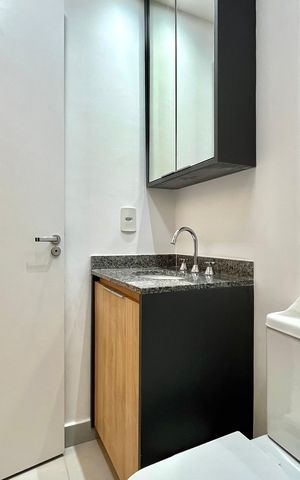 Apartamento para alugar com 29m², 1 quarto e sem vaga Apartamento para alugar com 29m², 1 quarto e sem vagaBanheiro