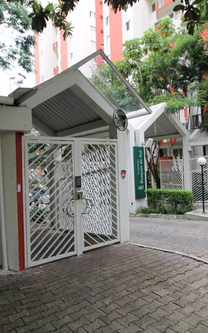 Apartamento para alugar com 63m², 3 quartos e 1 vagaFachada e portaria