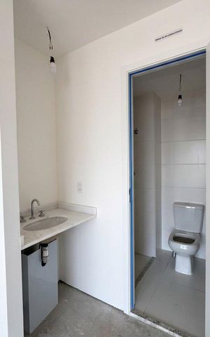 Studio à venda com 26m², 1 quarto e sem vaga Studio à venda com 26m², 1 quarto e sem vagaBanheiro