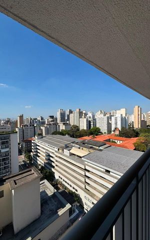 Studio à venda com 26m², 1 quarto e sem vaga Studio à venda com 26m², 1 quarto e sem vagaVaranda