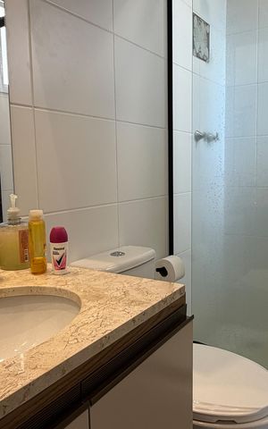 Apartamento para alugar com 63m², 2 quartos e 1 vagaBanheiro da Suíte