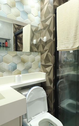Apartamento à venda com 62m², 3 quartos e 1 vagaBanheiro da Suíte