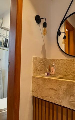 Apartamento à venda com 74m², 2 quartos e 1 vagaBanheiro social