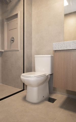 Studio para alugar com 34m², 1 quarto e 1 vaga Studio para alugar com 34m², 1 quarto e 1 vagaBanheiro