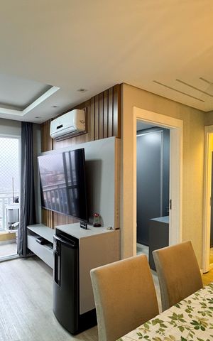 Apartamento à venda com 46m², 2 quartos e 1 vaga Apartamento à venda com 46m², 2 quartos e 1 vagaSala