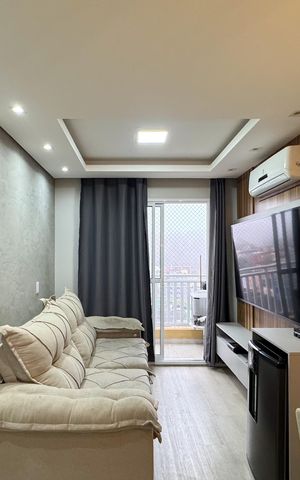 Apartamento à venda com 46m², 2 quartos e 1 vaga Apartamento à venda com 46m², 2 quartos e 1 vagaSala
