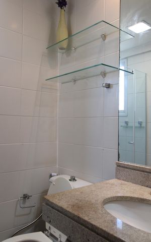 Apartamento para alugar com 97m², 3 quartos e 1 vagaBanheiro da suíte