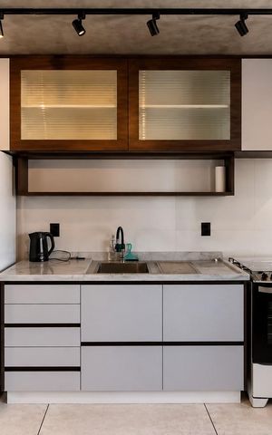 Studio para alugar com 28m², 1 quarto e sem vaga Studio para alugar com 28m², 1 quarto e sem vagaCozinha