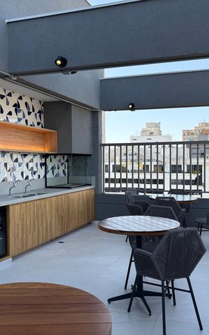 Studio à venda com 24m², 0 quarto e sem vaga Studio à venda com 24m², 0 quarto e sem vagaÁrea comum - Churrasqueira