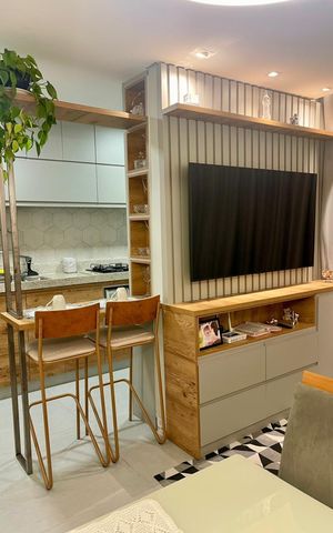 Apartamento à venda com 46m², 2 quartos e 1 vaga Apartamento à venda com 46m², 2 quartos e 1 vagaSala