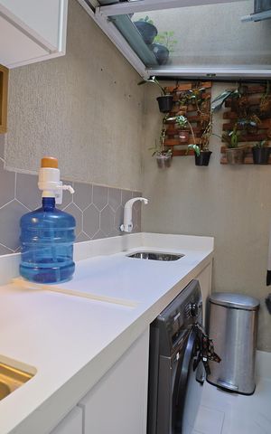 Casa de condomínio à venda com 65m², 2 quartos e 1 vagaCozinha e Área de Serviço