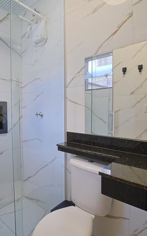 Casa de condomínio à venda com 65m², 2 quartos e 1 vagaBanheiro do Quarto 2