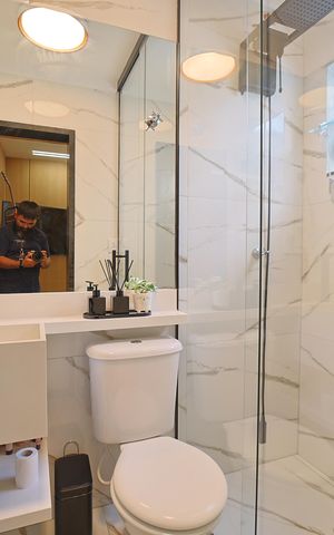 Casa de condomínio à venda com 65m², 2 quartos e 1 vagaBanheiro do Quarto 1