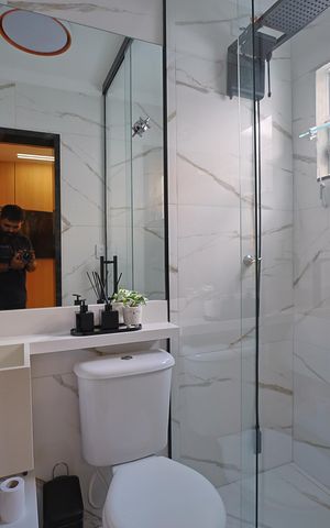 Casa de condomínio à venda com 65m², 2 quartos e 1 vagaBanheiro do Quarto 1
