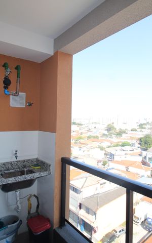 Apartamento para alugar com 40m², 2 quartos e 1 vagaSala / Cozinha - Varanda