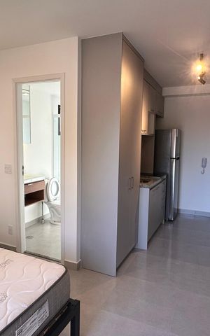 Studio para alugar com 26m², 1 quarto e sem vaga