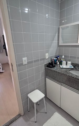 Apartamento à venda com 65m², 2 quartos e 1 vaga Apartamento à venda com 65m², 2 quartos e 1 vagaBanheiro do Quarto 1