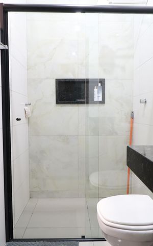 Casa para alugar com 70m², 3 quartos e 2 vagasBanheiro Social