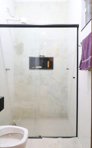 Casa para alugar com 70m², 3 quartos e 2 vagasBanheiro do Quarto 3