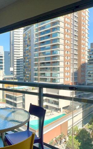 Studio para alugar com 31m², 1 quarto e sem vagaVaranda