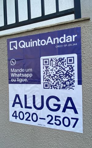 Apartamento para alugar com 36m², 1 quarto e 1 vagaPlaca