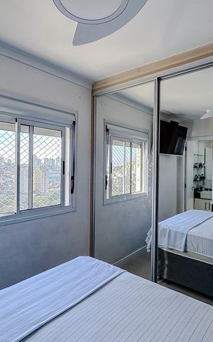 Apartamento à venda com 68m², 3 quartos e 2 vagasQuarto 3 - Suíte