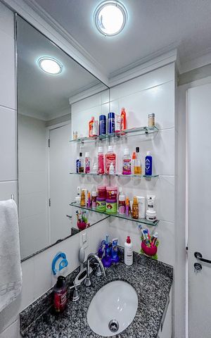 Apartamento à venda com 68m², 3 quartos e 2 vagasBanheiro