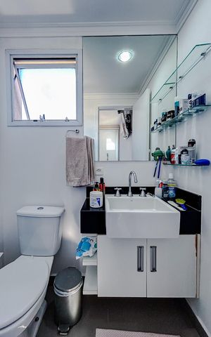 Apartamento à venda com 68m², 3 quartos e 2 vagasBanheiro da Suíte