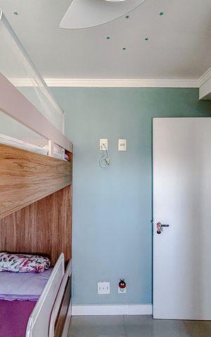 Apartamento à venda com 68m², 3 quartos e 2 vagasQuarto 1