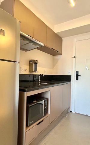 Studio para alugar com 28m², 1 quarto e sem vaga Studio para alugar com 28m², 1 quarto e sem vagaCozinha