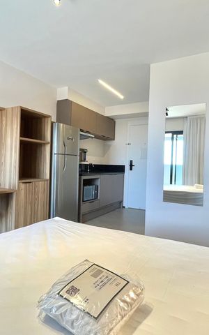Studio para alugar com 28m², 1 quarto e sem vaga Studio para alugar com 28m², 1 quarto e sem vagaSala/Quarto