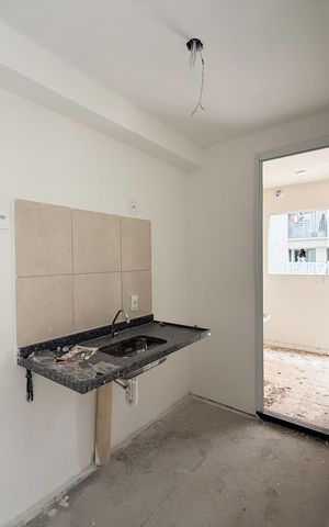 Apartamento à venda com 56m², 3 quartos e 1 vaga Apartamento à venda com 56m², 3 quartos e 1 vagaSala/Cozinha e Área de Serviço