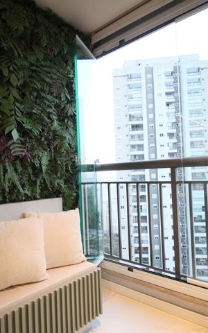 Apartamento à venda com 56m², 1 quarto e 1 vagaVaranda