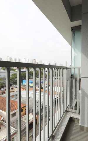 Studio para alugar com 28m², 1 quarto e sem vagaVaranda