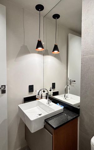 Studio para alugar com 25m², 1 quarto e sem vaga Studio para alugar com 25m², 1 quarto e sem vagaBanheiro