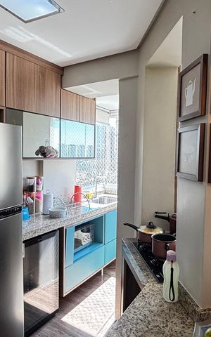 Apartamento à venda com 63m², 2 quartos e 2 vagas Apartamento à venda com 63m², 2 quartos e 2 vagasCozinha