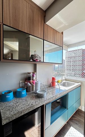 Apartamento à venda com 63m², 2 quartos e 2 vagas Apartamento à venda com 63m², 2 quartos e 2 vagasCozinha