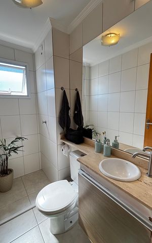 Apartamento à venda com 63m², 2 quartos e 2 vagas Apartamento à venda com 63m², 2 quartos e 2 vagasBanheiro