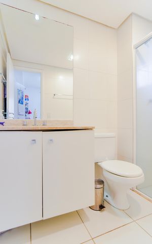 Apartamento à venda com 92m², 2 quartos e 2 vagasBanheiro do Quarto 2